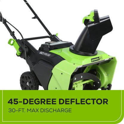 Greenworks 60V 22" Cordless Battery Single-Stage Snow Blower (Tool Only) - 2608802T