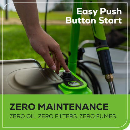 Greenworks 60V 3000-PSI 2.0 GPM Electric Pressure Washer w/ (2) 5.0Ah Batteries & Dual-Port Charger - 5121502