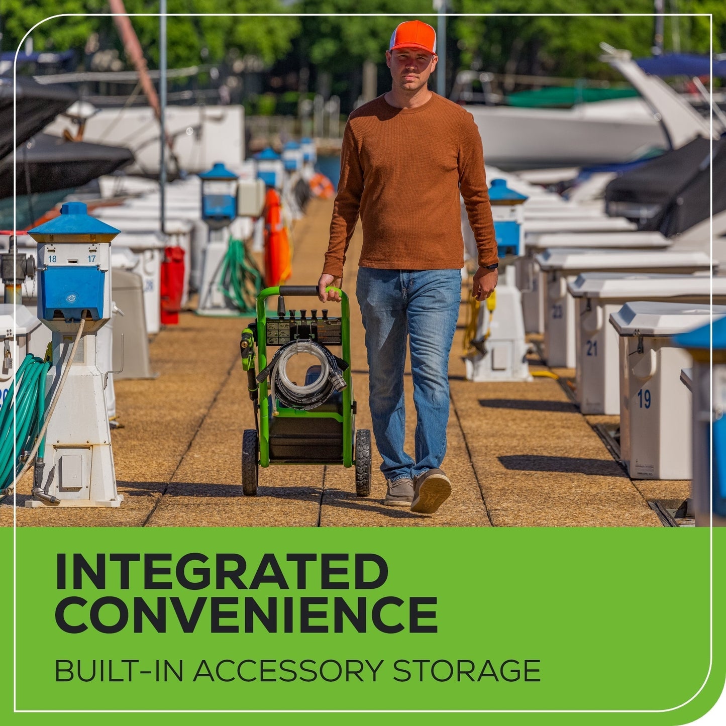 Greenworks 80V 3000-PSI 2.0 GPM Electric Pressure Washer w/ (2) 4.0Ah Batteries & Dual Port Charger - 5124702