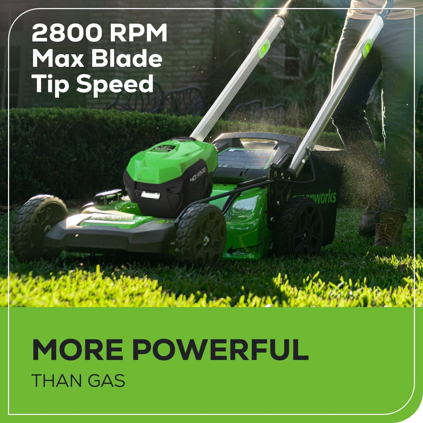 Greenworks 40V 21" Cordless Battery Self-Propelled Lawn Mower w/ 5.0Ah USB Batteries & Charger - 2521202