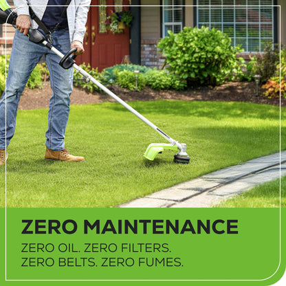 Greenworks 80V  16" Gen3 Cordless Brushless String Trimmer (Attachment Capable) w/ 2.5Ah Battery & Charger - 2140402