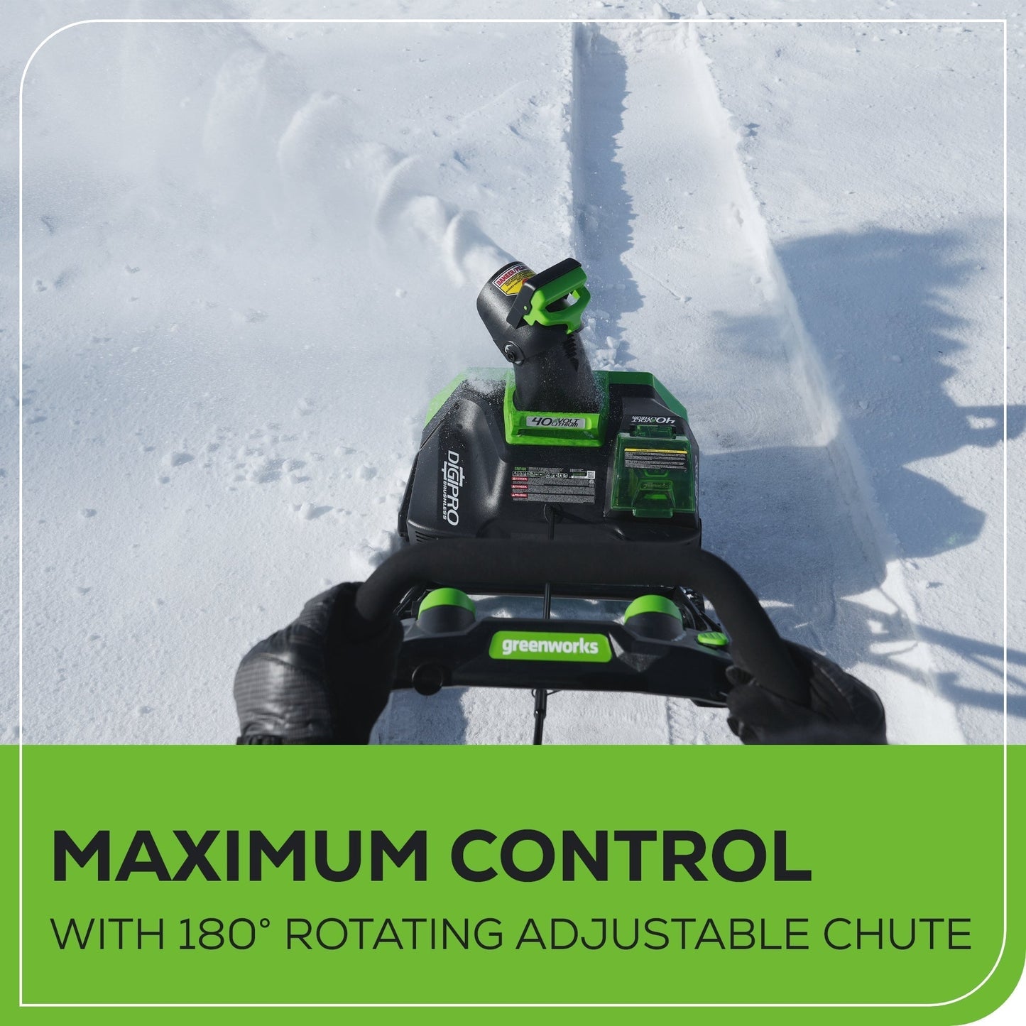 Greenworks 40V 20" Cordless Battery Single-Stage Snow Blower (Tool Only)- 2601102