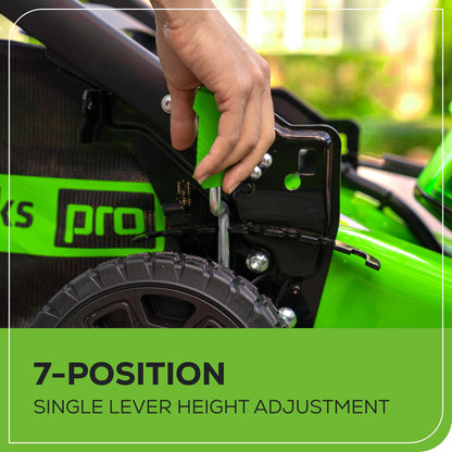 Greenworks 80V 21" Cordless Battery 4-in-1 Self-Propelled Lawn Mower w/ 5.0Ah Battery & Rapid Charger - 2541302