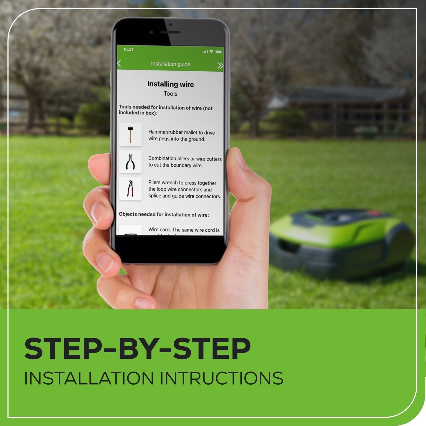 Greenworks optimow 50H High Cut Robotic Lawn Mower - 2530002