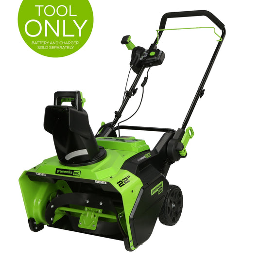 Greenworks 60V 22" Cordless Battery Single-Stage Snow Blower (Tool Only) - 2608802T