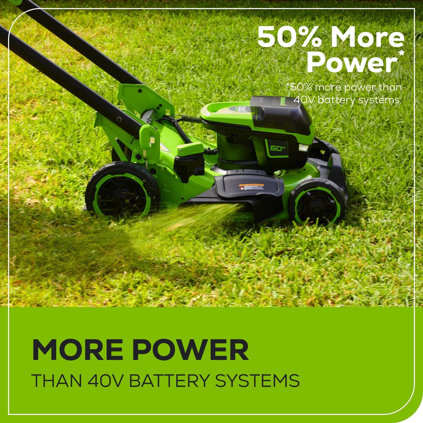 Greenworks 60V 22" Cordless Battery Push Lawn Mower w/ 5.0Ah Battery & Charger - 2547702