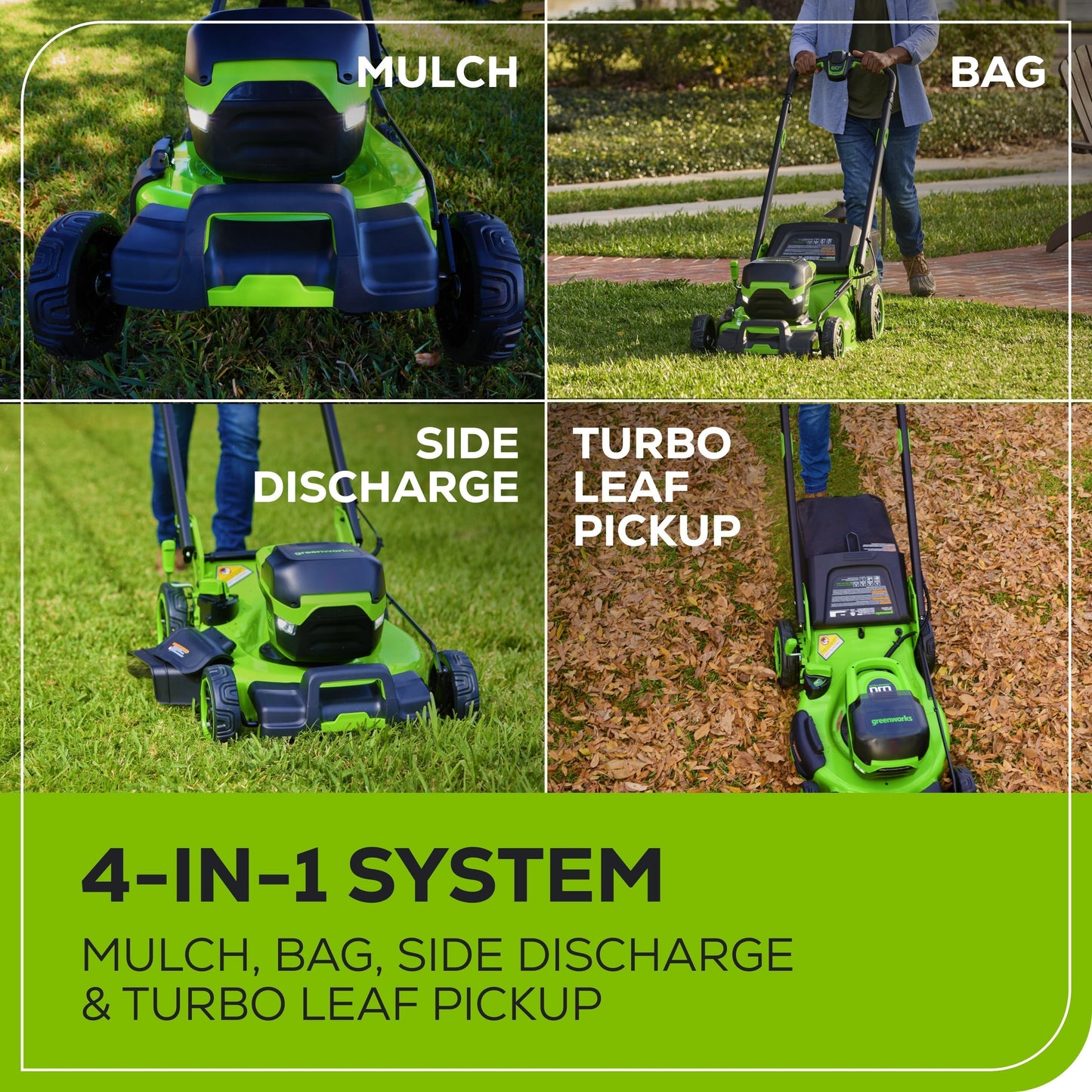 Greenworks 60V 22" Cordless Battery Push Lawn Mower w/ 5.0Ah Battery & Charger - 2547702