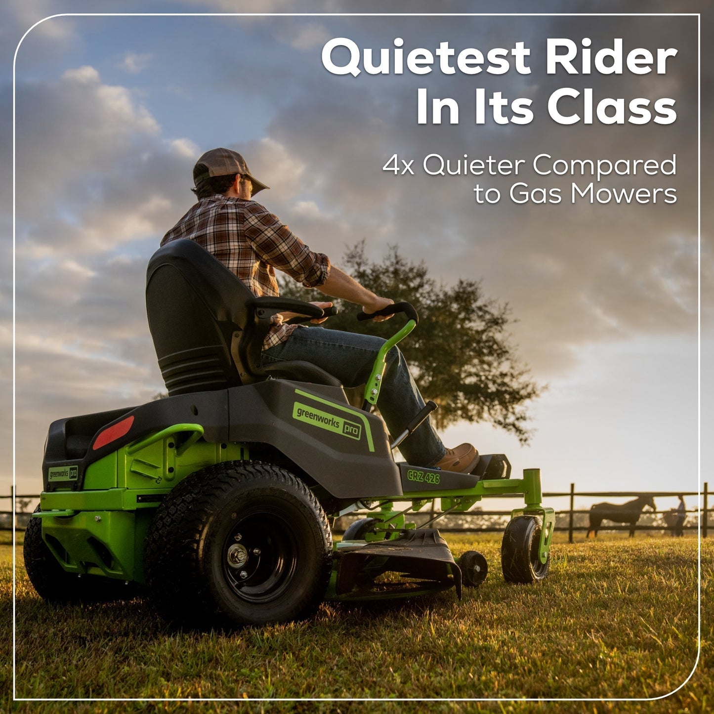 Greenworks 60V 42” Electric CrossoverZ Zero Turn Mower with (6) 8 Ah Batteries and (3) Dual Port Turbo Chargers - 7409302