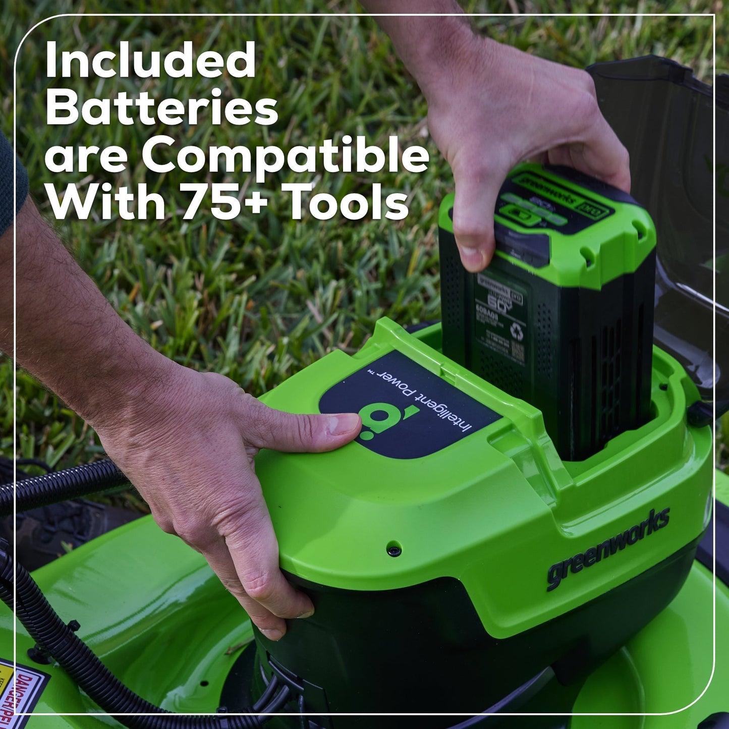 Greenworks 60V 21" Cordless Battery Dual Blade Self-Propelled Mower w/ (1) 8Ah battery and 6A Charger - 2546402