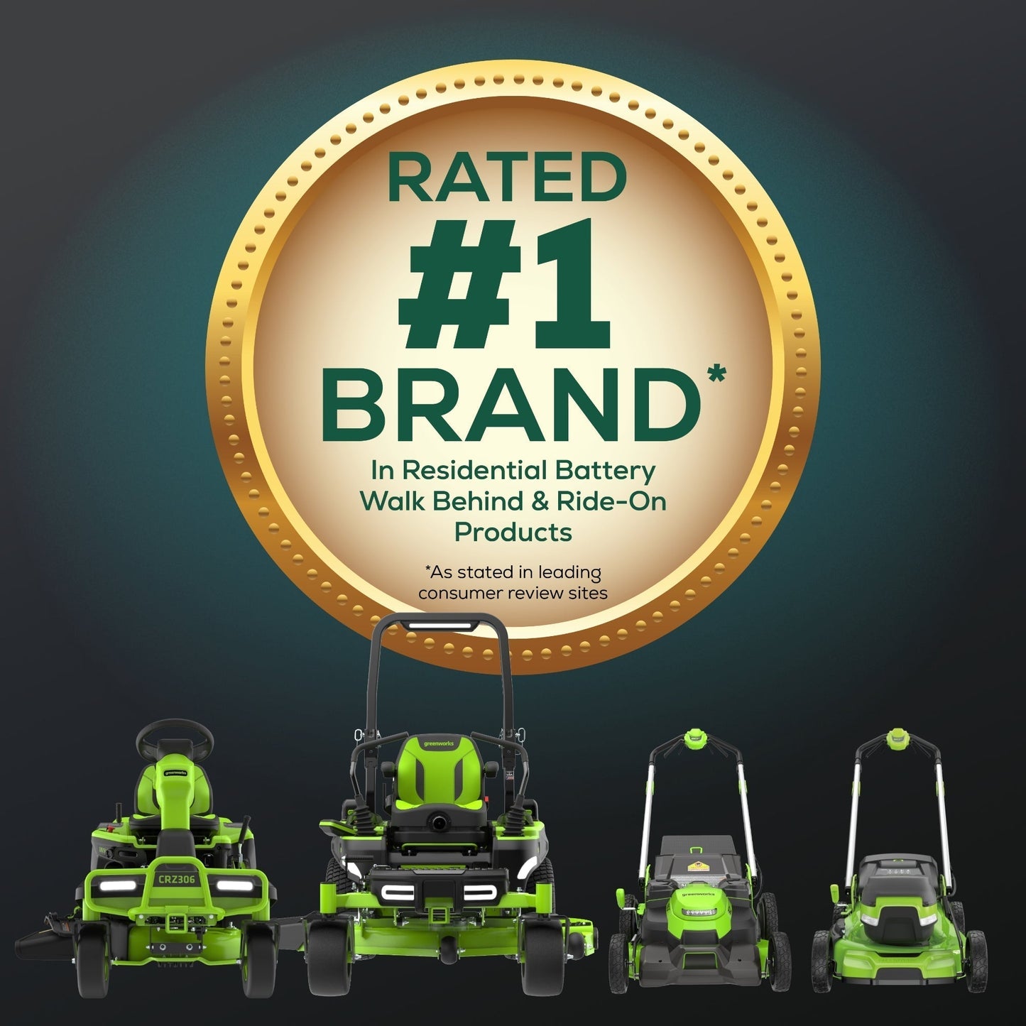 Greenworks 60V 30” CrossoverT Riding Lawn Tractor with (2) 8.0 Ah, (2) 4.0 Ah Batteries & 600-Watt Charger