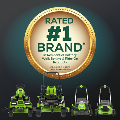 Greenworks 60V 30” CrossoverT Riding Lawn Tractor with (2) 8.0 Ah, (2) 4.0 Ah Batteries & 600-Watt Charger