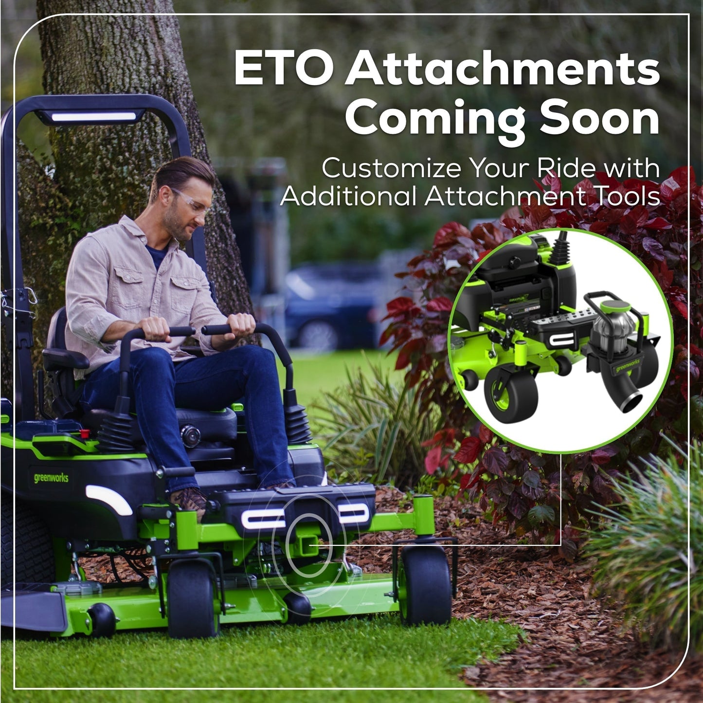 Greenworks 60V 54" MaximusZ Zero Turn Riding Mower with (2) 20.0 Ah, (2) 8.0 Ah & (2) 4.0 Ah Batteries and 1.5kW Charger - 7422302