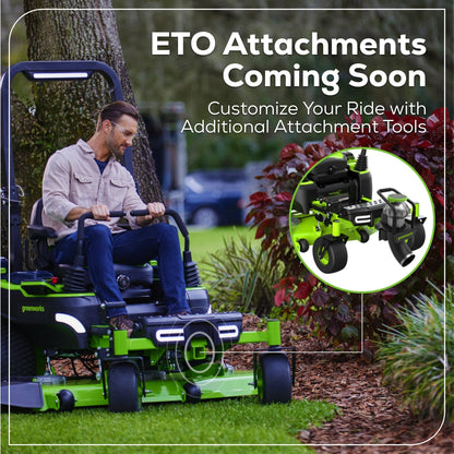 Greenworks 60V 54" MaximusZ Zero Turn Riding Mower with (2) 20.0 Ah, (2) 8.0 Ah & (2) 4.0 Ah Batteries and 1.5kW Charger - 7422302