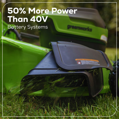 Greenworks 60V 21" Cordless Battery Dual Blade Self-Propelled Mower w/ (1) 8Ah battery and 6A Charger - 2546402