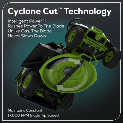 Greenworks 60V 30” CrossoverT Riding Lawn Tractor with (2) 8.0 Ah, (2) 4.0 Ah Batteries & 600-Watt Charger