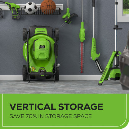 Greenworks 48V 3-Tool Lawn Care Kit, Mower/Trimmer/Blower, (2) 5Ah Batteries - 1349002