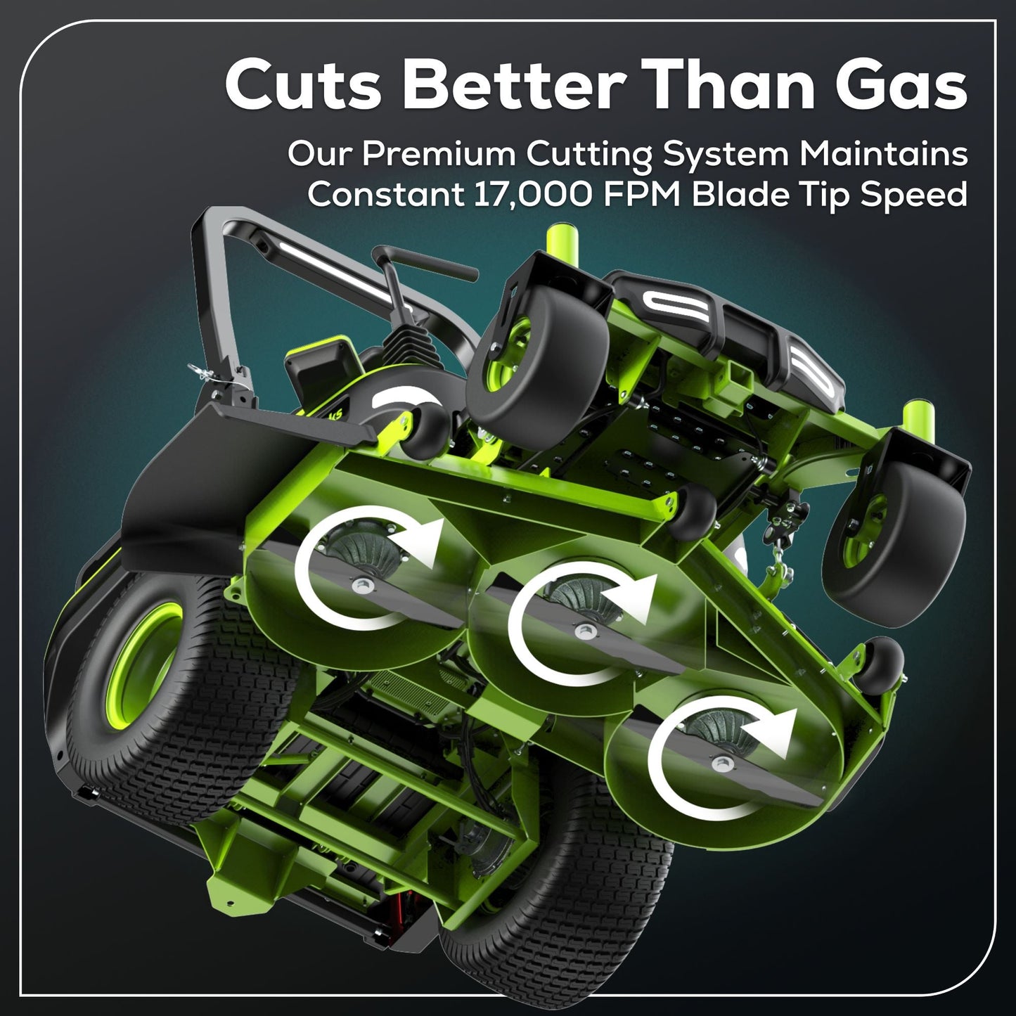 Greenworks 60V 60” MaximusZ Zero Turn w/ (2) 20.0 Ah, (4) 8.0 Ah Batteries & 1.5KW Charger - 7424202