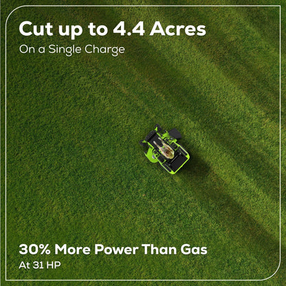 Greenworks 60V 60” MaximusZ Zero Turn w/ (2) 20.0 Ah, (4) 8.0 Ah Batteries & 1.5KW Charger - 7424202