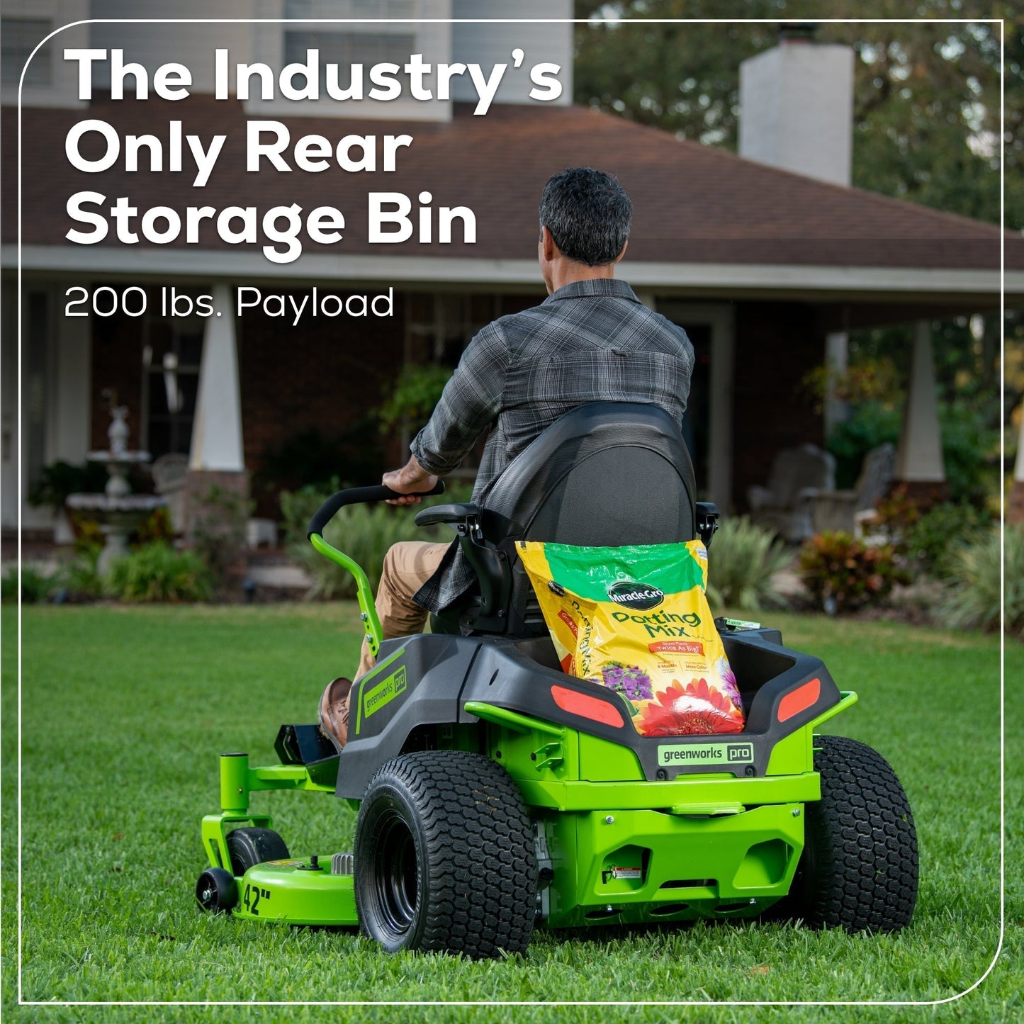 Greenworks 60V 42” Electric CrossoverZ Zero Turn Mower with (4) 8 Ah Batteries and (2) Dual Port Turbo Chargers - 7420502