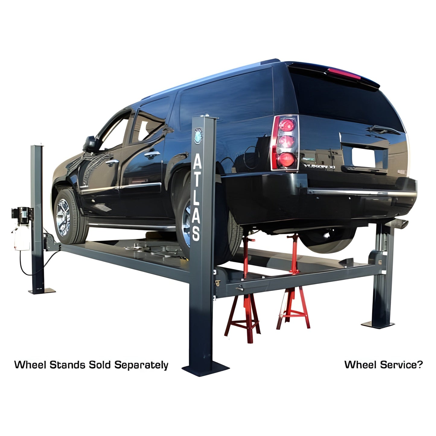 Atlas PREMIUM 408SL 4 Post Lift + RJ35 Sliding Jacks Combo - ATEATTD-408SL-COMBO-FPD