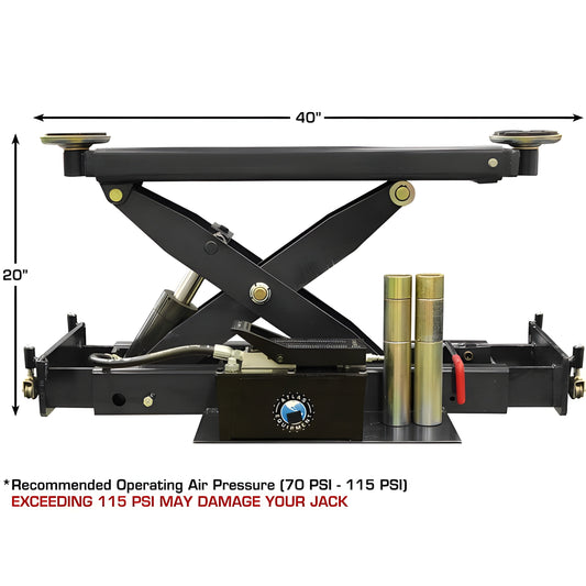Atlas RJ8000 8,000 lb Rolling Bridge Jack - ATEATTD-RJ8000BK-FPD