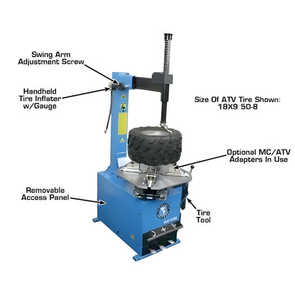 Atlas TC221 Tire Changer + WB11 Economy Wheel Balancer Combo Package - ATETCWB-COMBOEC-FPD