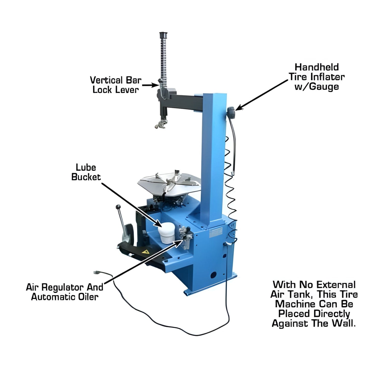 Atlas TC221 Tire Changer + WB11 Economy Wheel Balancer Combo Package - ATETCWB-COMBOEC-FPD