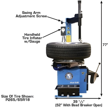 Atlas TC229 Tire Changer + PWB50 Wheel Blancer Combo Package - ATETCWB-COMBO7-FPD