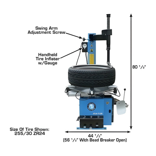 Atlas TC289 Extra Large Rim-Clamp Tire Changer - ATEATTC289-FPD