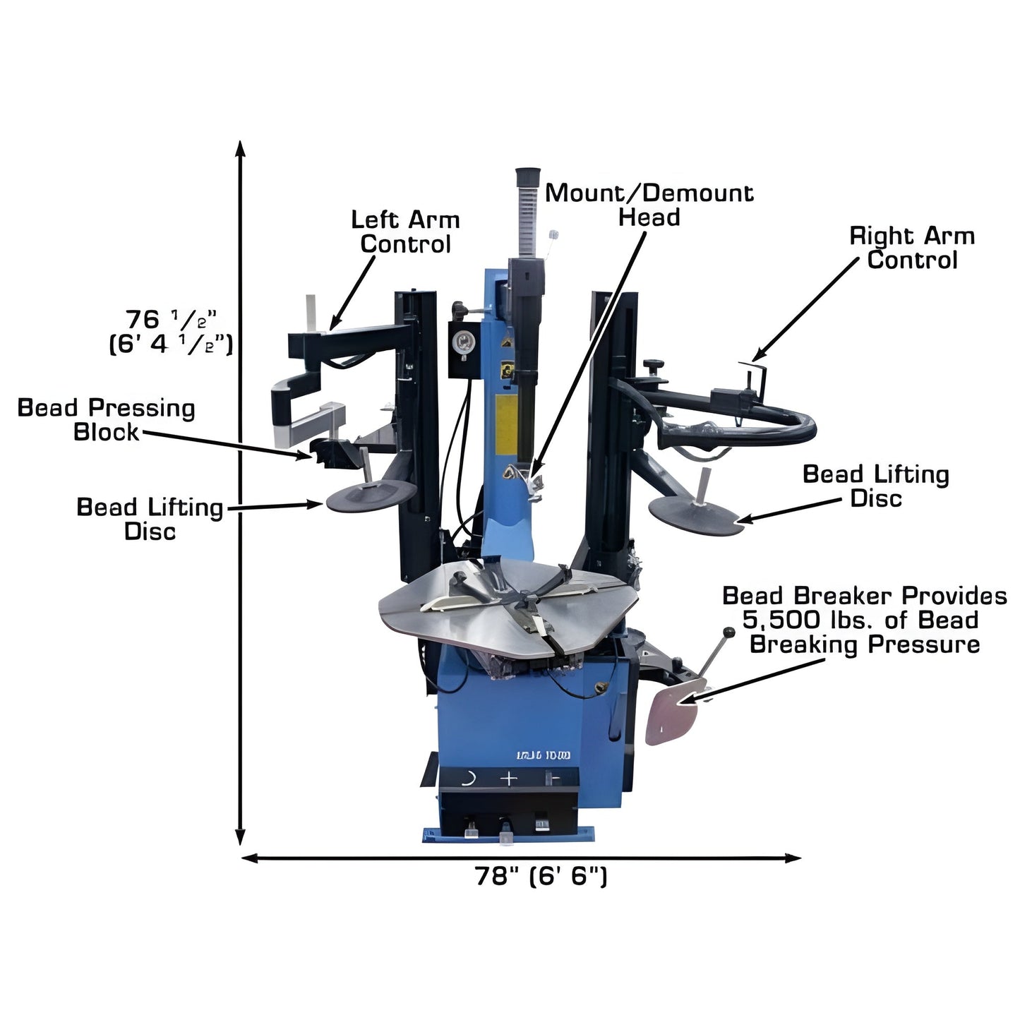 Atlas TC289DAA Tire Changer + WB11 Wheel Balancer Combo Package - ATETCWB-COMBO9-FPD
