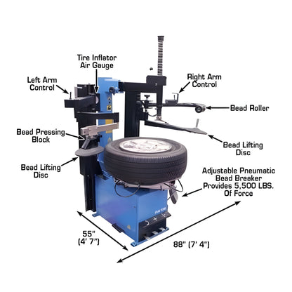 Atlas TC289DAA Tire Changer + WB11 Wheel Balancer Combo Package - ATETCWB-COMBO9-FPD