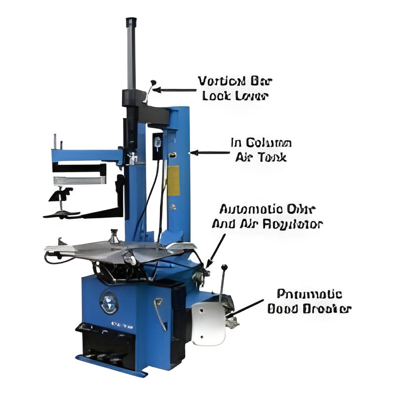 Atlas TC289LH Extra Large Rim-Clamp Tire Changer w/ Assist Arm - ATETC289LH-FPD