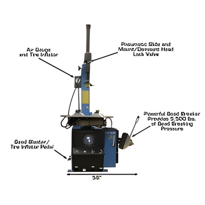 Atlas TC755 Tire Changer + WB49-2 Wheel Balancer Combo Package - ATETCWB-COMBO3-FPD