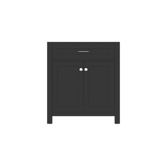 Alya Bath Norwalk  30" Single Espresso Freestanding Bathroom Vanity With Brushed Nickel Edge Handles - HE-101-30-E - Backyard Provider