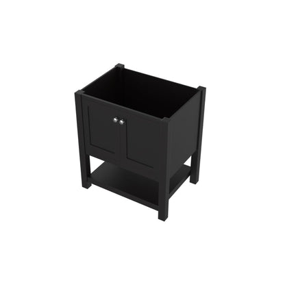 Alya Bath Wilmington 30" Single Espresso Freestanding Bathroom Vanity With Brushed Nickel Edge Handles - HE-102-30-E - Backyard Provider