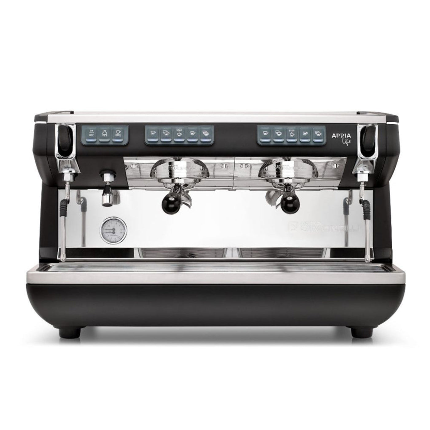 Nuova Simonelli Appia Life Black 2GR Volumetric Espresso Machine - 220V - MAPPI19VOL02ND0001