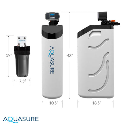Aquasure Harmony Lite | 34,000 Grains All-in-One Cabinet Style Water Softener - AS-HL34A