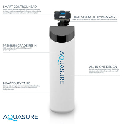 Aquasure Harmony Lite | 34,000 Grains All-in-One Cabinet Style Water Softener - AS-HL34A