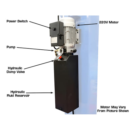 Atlas 412A Alignment 4 Post Lift + RJ6 Rolling Jacks Combo - ATEATTD-412A-COMBO-FPD