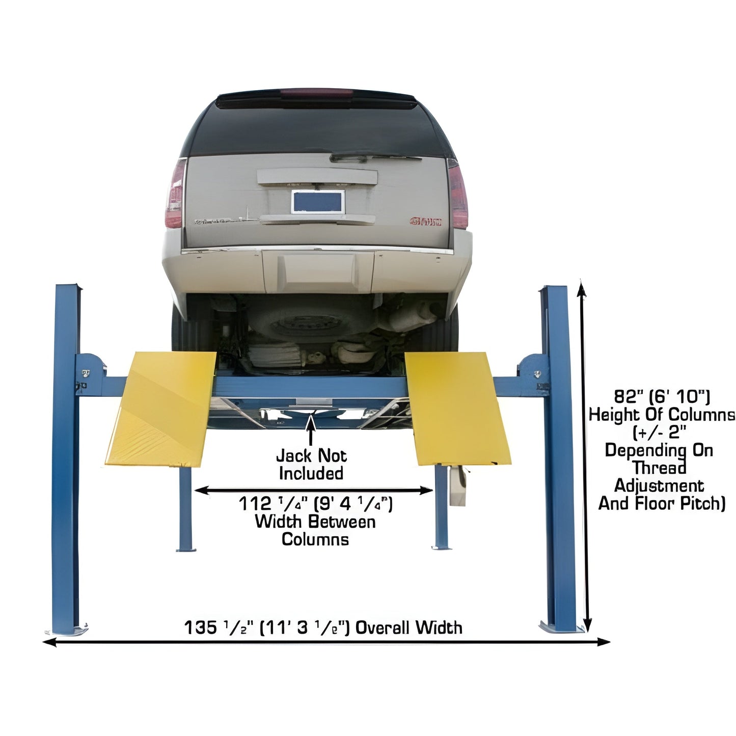 Atlas 412A Alignment 4 Post Lift + RJ6 Rolling Jacks Combo - ATEATTD-412A-COMBO-FPD