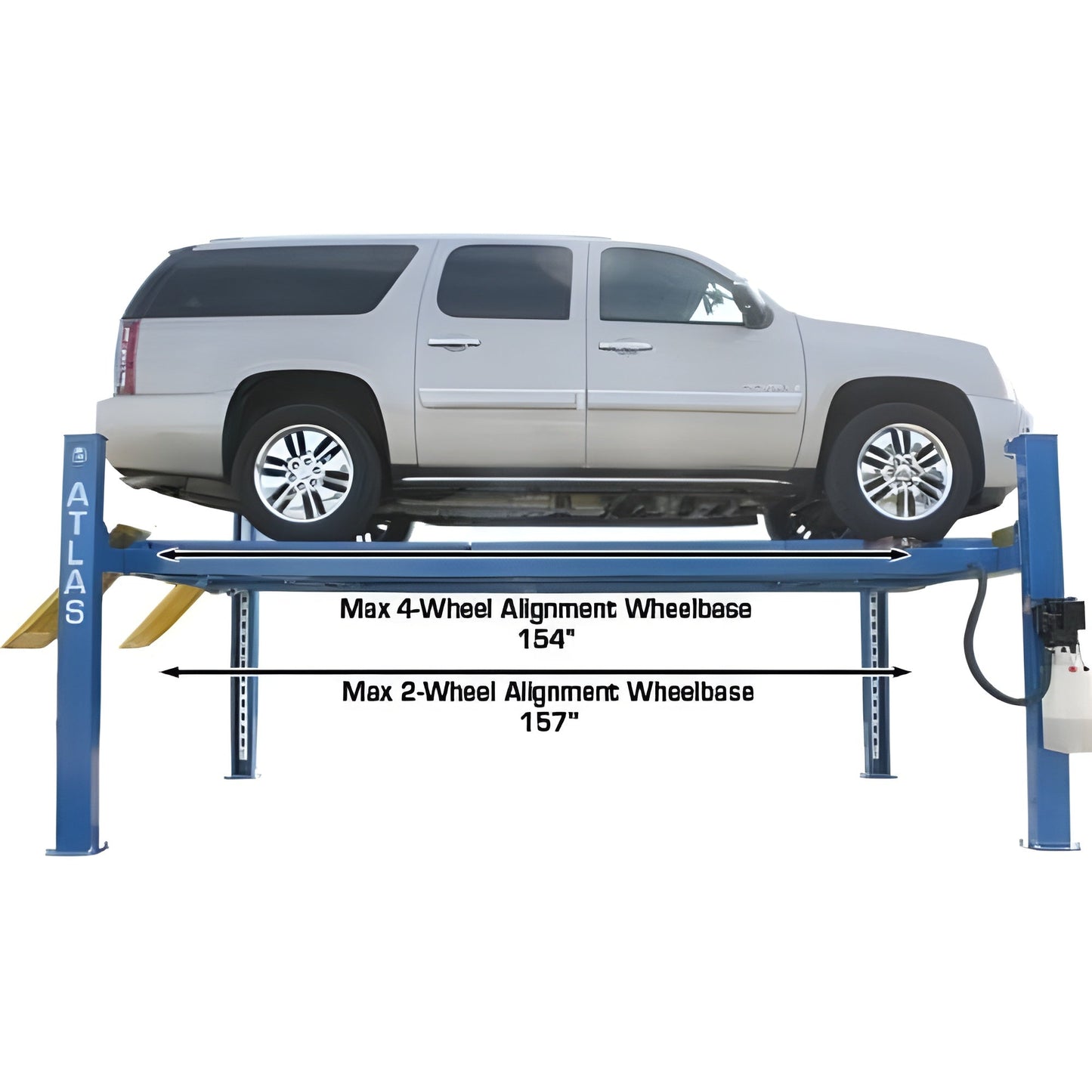 Atlas 412A Alignment 4 Post Lift + RJ6 Rolling Jacks Combo - ATEATTD-412A-COMBO-FPD
