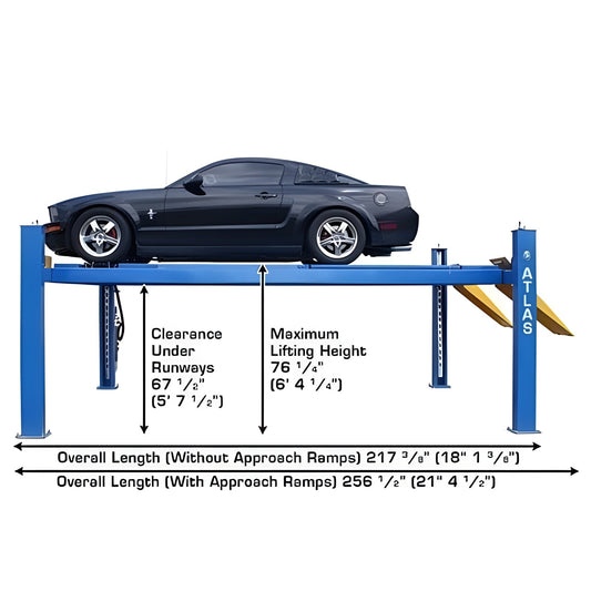 Atlas 414A 14,000 lb 4-Post Alignment Lift - ATEATTD-414A-FPD