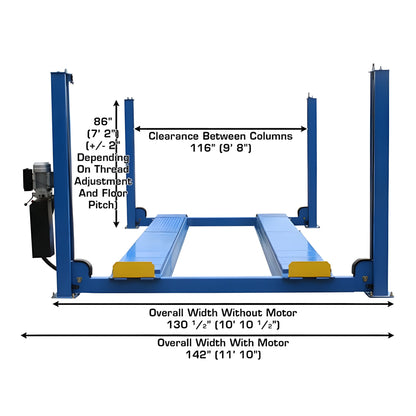 Atlas 414A 14,000 lb 4-Post Alignment Lift - ATEATTD-414A-FPD
