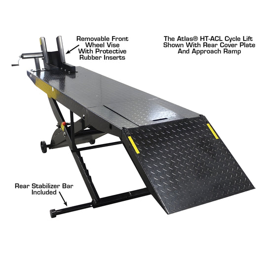 Atlas ACL Motorcycle Lift w/ Roller Plate - ATEHT-ACL-FPD