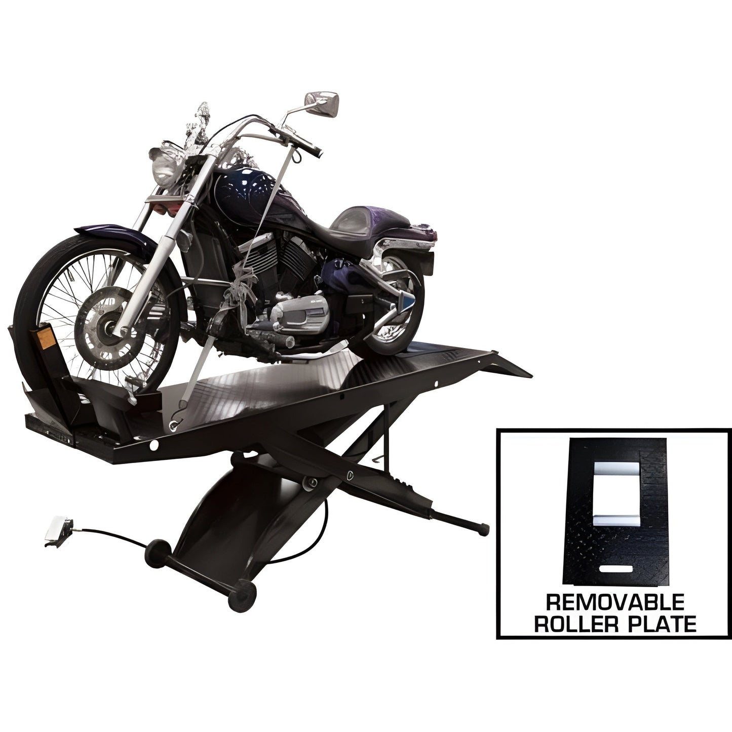 Atlas ACL Motorcycle Lift w/ Roller Plate - ATEHT-ACL-FPD