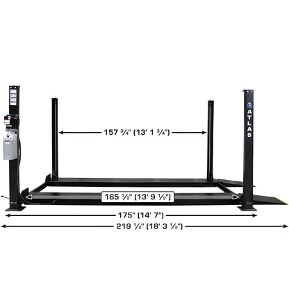 Atlas Apex 8 ALI  8,000 lb 4-Post Lift - ATEATTD-APEX8-FPD