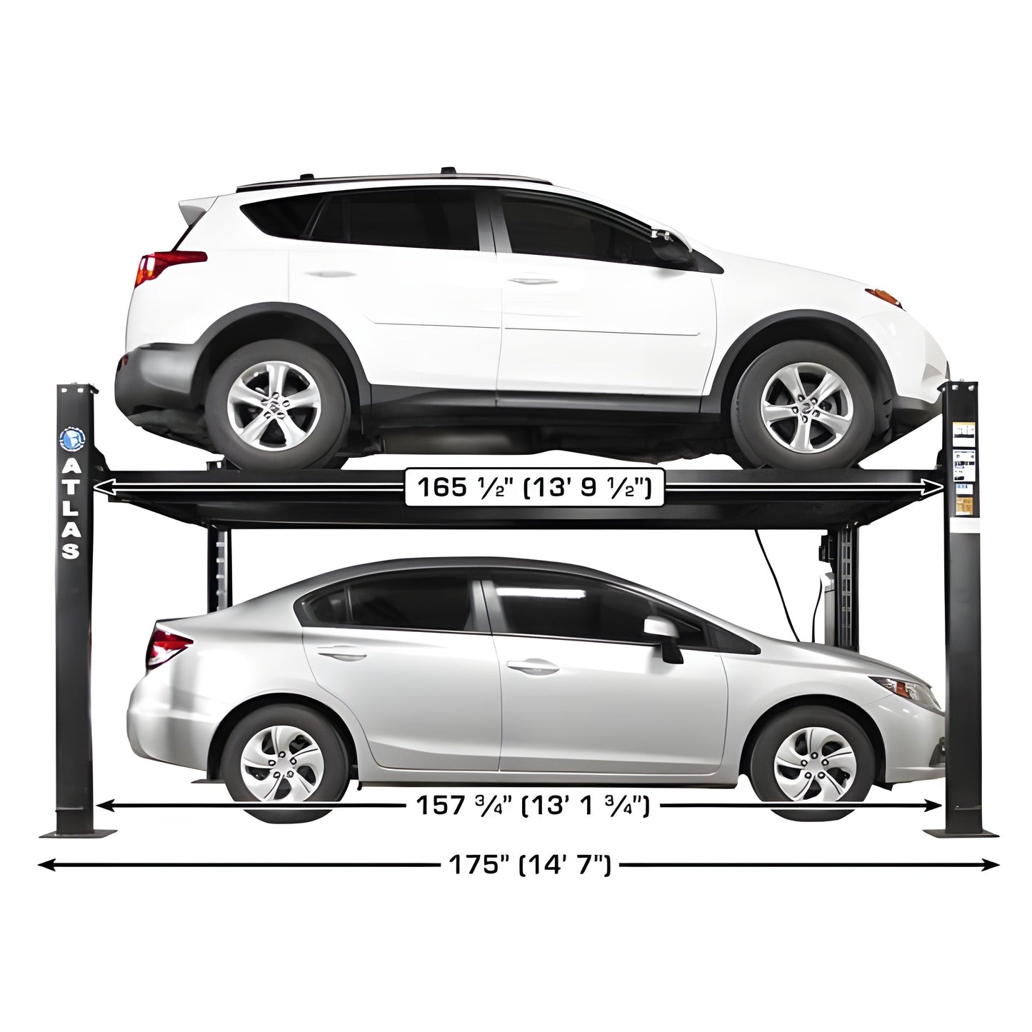 Atlas Apex 8 ALI  8,000 lb 4-Post Lift - ATEATTD-APEX8-FPD