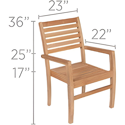 Royal Teak Collection Avant Stacking Chair - AVTSC