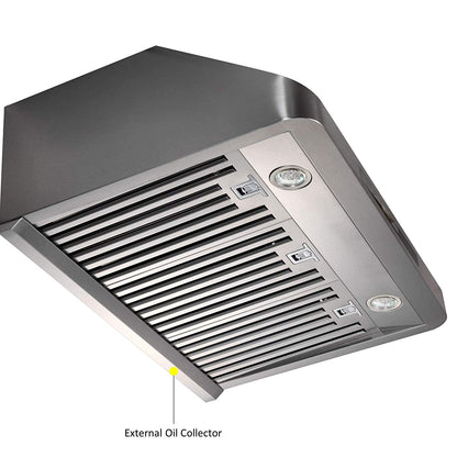Combo Awoco 36” Freestanding 6 Burners Range with 36'' RH-S10-36E Under Cabinet Range Hood - JK36A1-T-NG+RH-S10-36E
