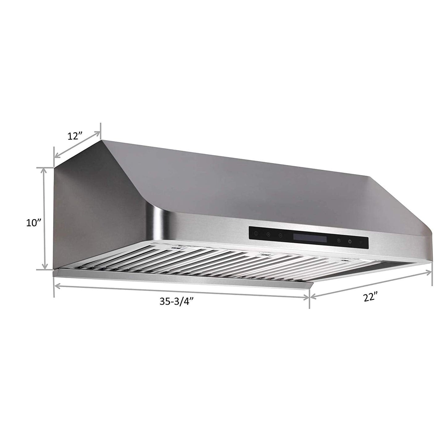 Combo Awoco 36” Freestanding 6 Burners Range with 36'' RH-S10-36E Under Cabinet Range Hood - JK36A1-T-NG+RH-S10-36E